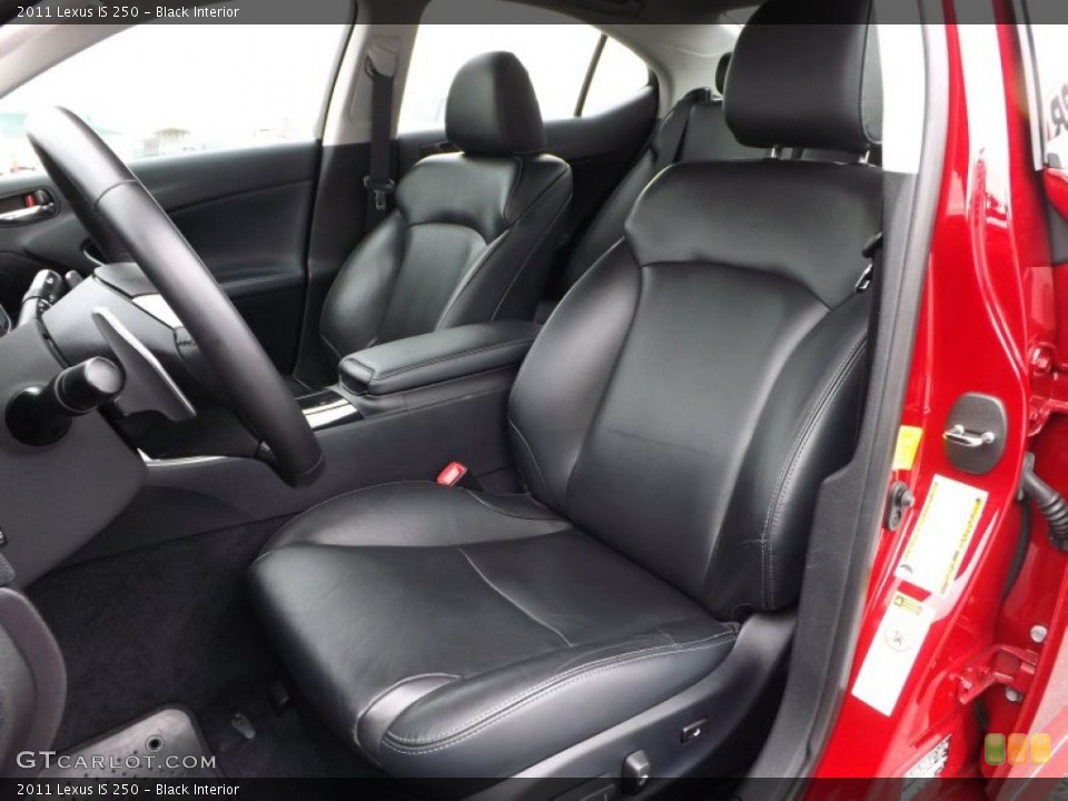 Black Interior Front Seat for the 2011 Lexus IS 250 #76679448