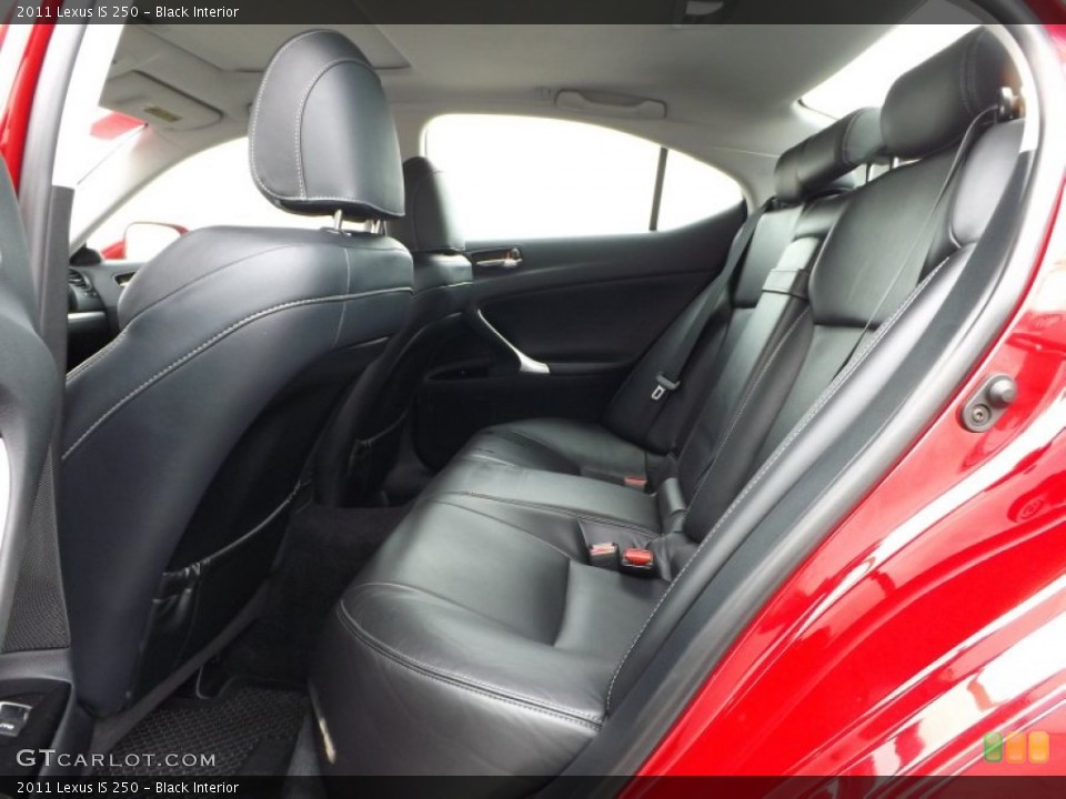 Black Interior Rear Seat for the 2011 Lexus IS 250 #76679451