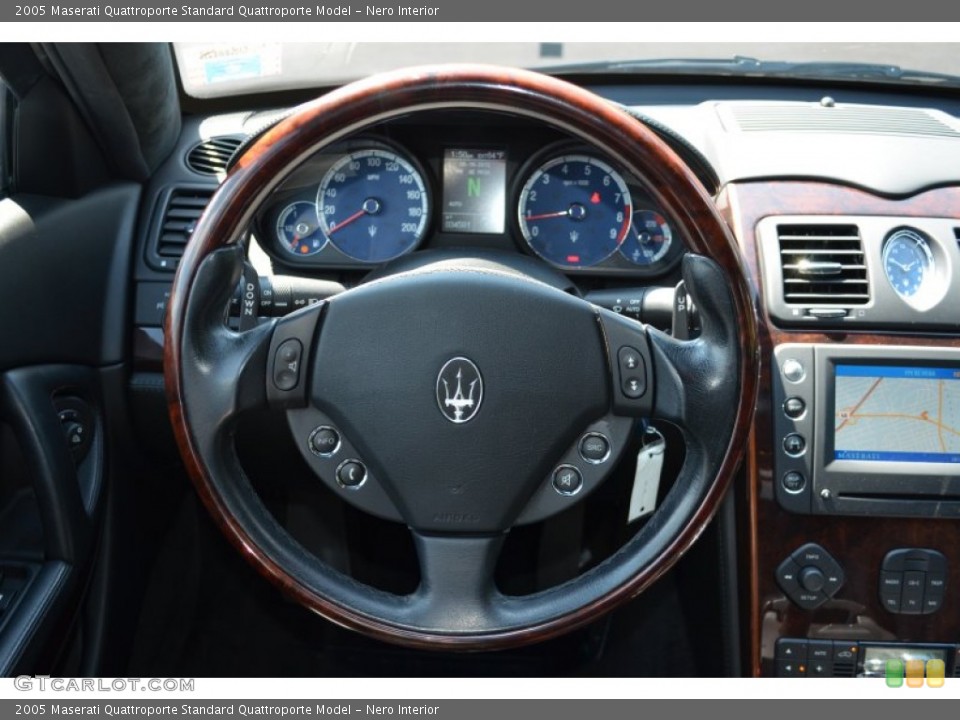 Nero Interior Steering Wheel for the 2005 Maserati Quattroporte  #76685863