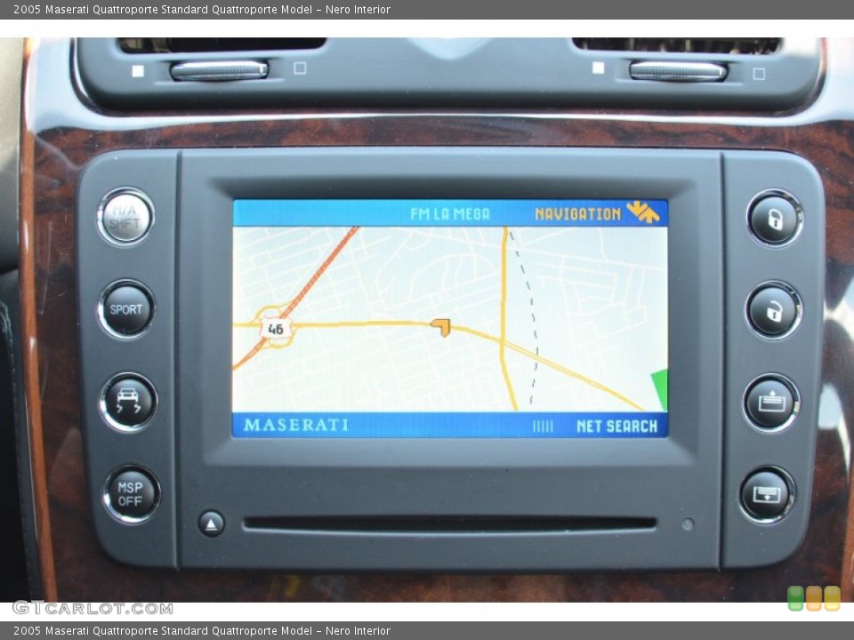 Nero Interior Navigation for the 2005 Maserati Quattroporte  #76685899
