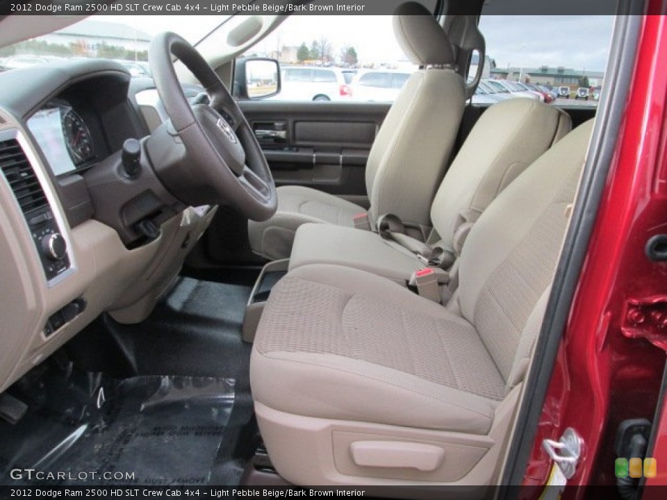 Light Pebble Beige/Bark Brown Interior Photo for the 2012 Dodge Ram 2500 HD SLT Crew Cab 4x4 #76687456
