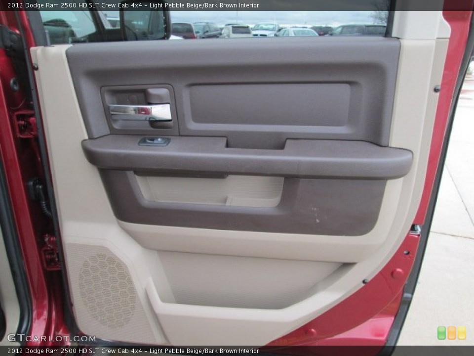 Light Pebble Beige/Bark Brown Interior Door Panel for the 2012 Dodge Ram 2500 HD SLT Crew Cab 4x4 #76687936