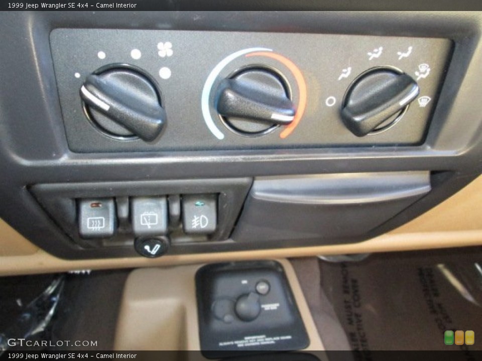 Camel Interior Controls for the 1999 Jeep Wrangler SE 4x4 #76688749