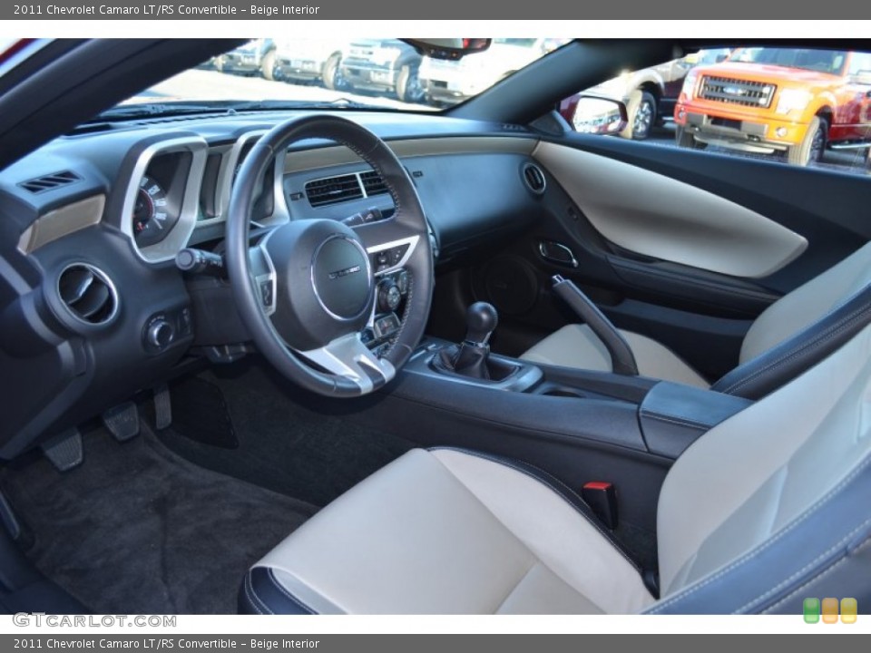 Beige Interior Dashboard for the 2011 Chevrolet Camaro LT/RS Convertible #76689482