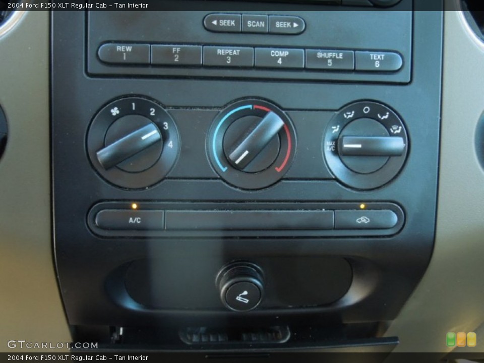 Tan Interior Controls for the 2004 Ford F150 XLT Regular Cab #76690122