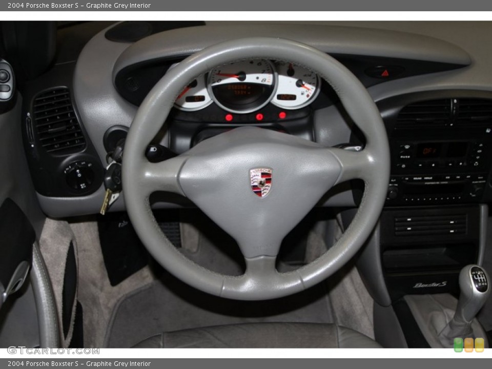 Graphite Grey Interior Steering Wheel for the 2004 Porsche Boxster S #76692421