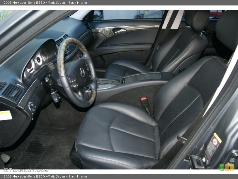 Black Interior Photo for the 2008 Mercedes-Benz E 350 4Matic Sedan #76695252