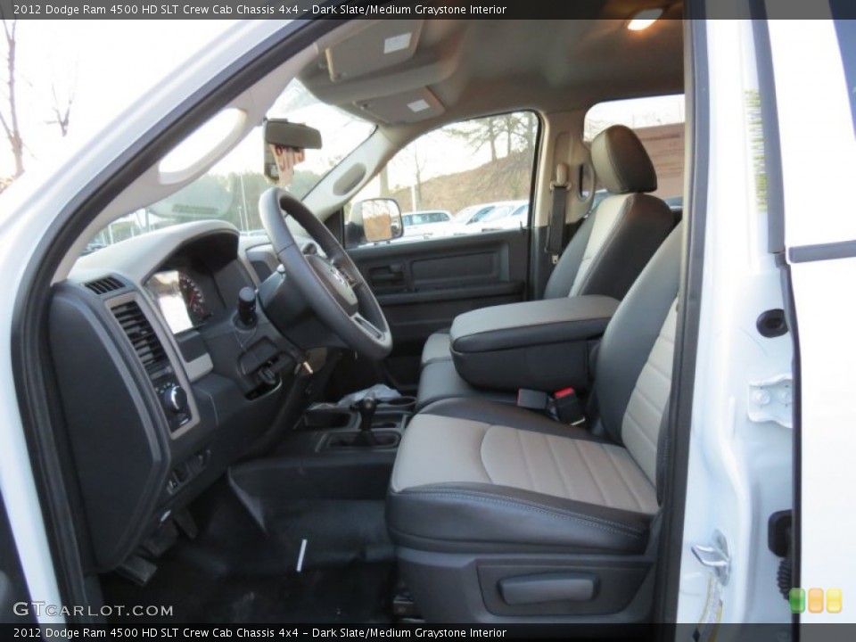 Dark Slate/Medium Graystone Interior Photo for the 2012 Dodge Ram 4500 HD SLT Crew Cab Chassis 4x4 #76696897