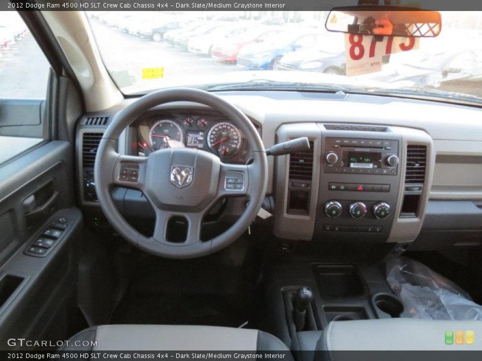 Dark Slate/Medium Graystone Interior Dashboard for the 2012 Dodge Ram 4500 HD SLT Crew Cab Chassis 4x4 #76697025