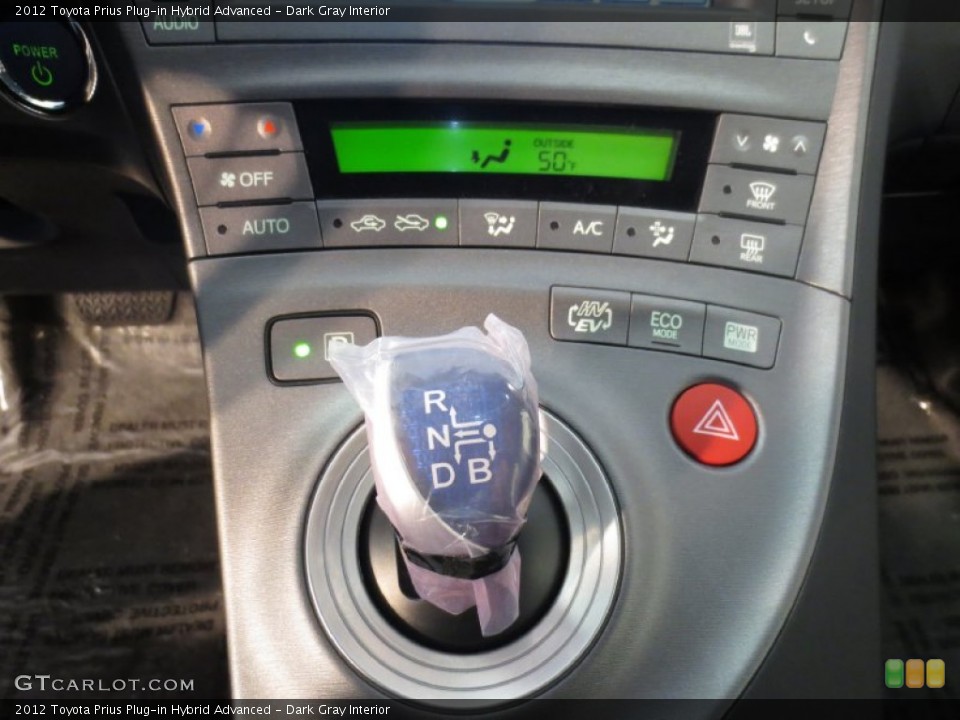 Dark Gray Interior Transmission for the 2012 Toyota Prius Plug-in Hybrid Advanced #76697377