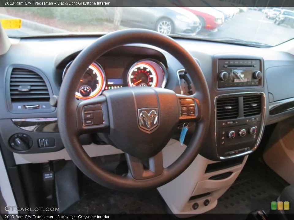 Black/Light Graystone Interior Dashboard for the 2013 Ram C/V Tradesman #76697545