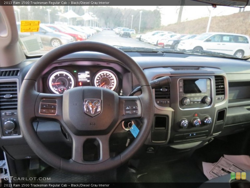 Black/Diesel Gray Interior Dashboard for the 2013 Ram 1500 Tradesman Regular Cab #76698346