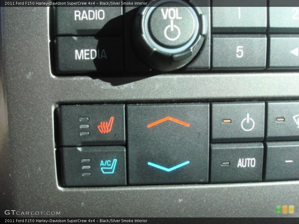 Black/Silver Smoke Interior Controls for the 2011 Ford F150 Harley-Davidson SuperCrew 4x4 #76704603