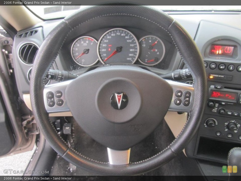 Sand Interior Steering Wheel for the 2006 Pontiac Grand Prix Sedan #76708102