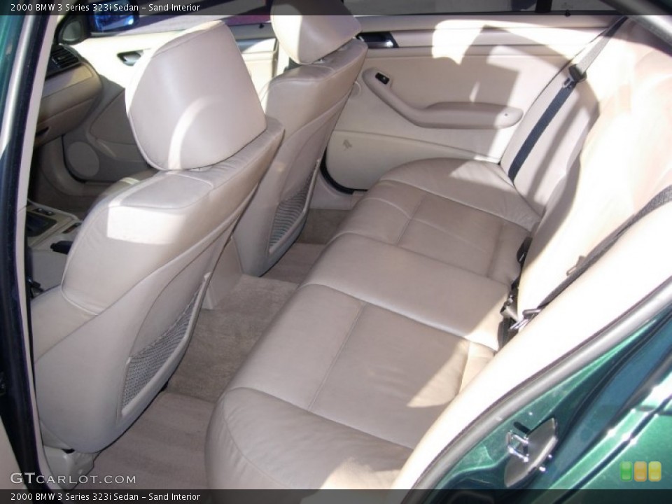 Sand Interior Rear Seat for the 2000 BMW 3 Series 323i Sedan #76710052
