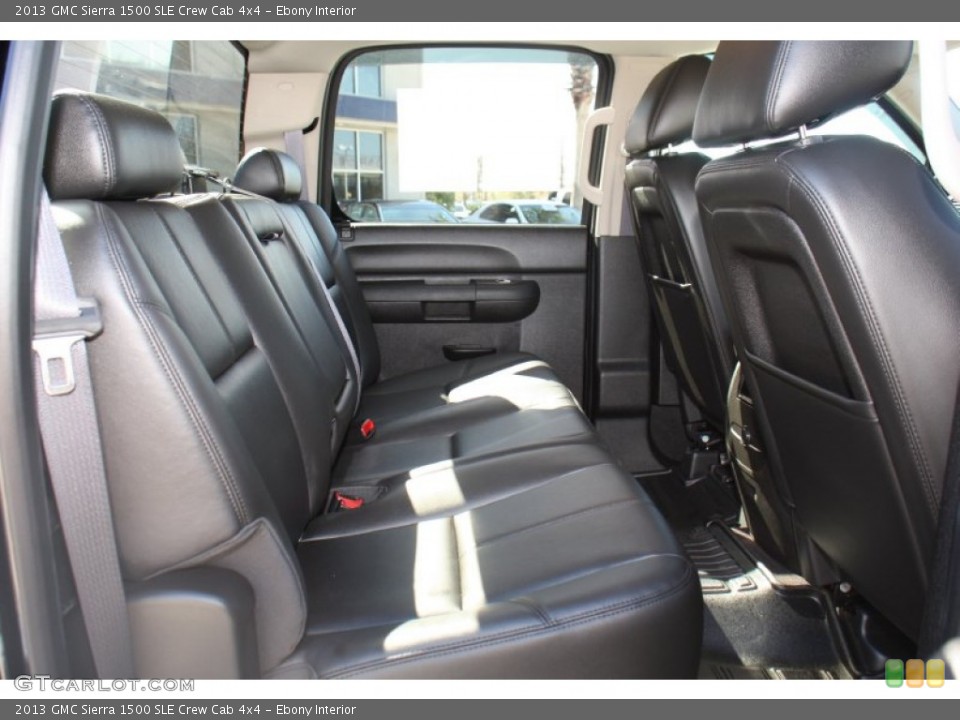 Ebony Interior Rear Seat for the 2013 GMC Sierra 1500 SLE Crew Cab 4x4 #76710845