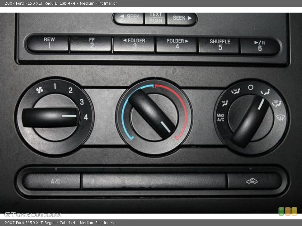 Medium Flint Interior Controls for the 2007 Ford F150 XLT Regular Cab 4x4 #76712874
