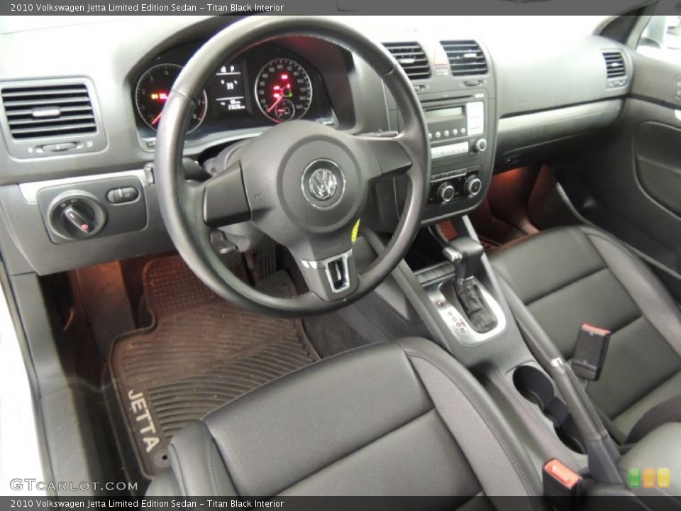 Titan Black Interior Photo for the 2010 Volkswagen Jetta Limited Edition Sedan #76714195