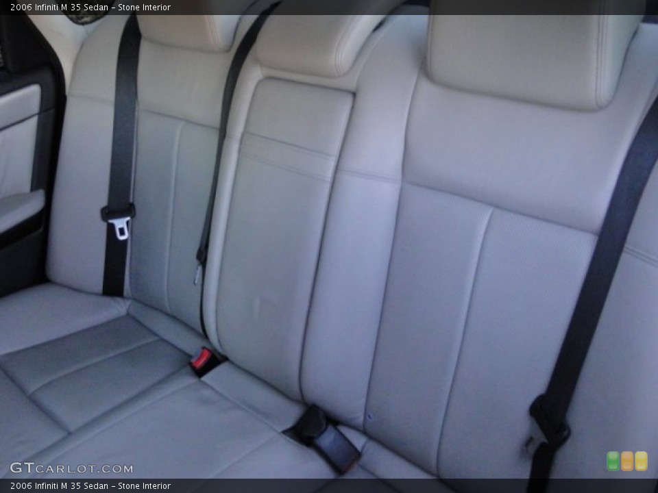 Stone Interior Rear Seat for the 2006 Infiniti M 35 Sedan #76715241