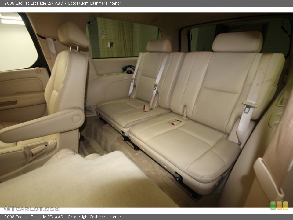 Cocoa/Light Cashmere Interior Rear Seat for the 2008 Cadillac Escalade ESV AWD #76715683