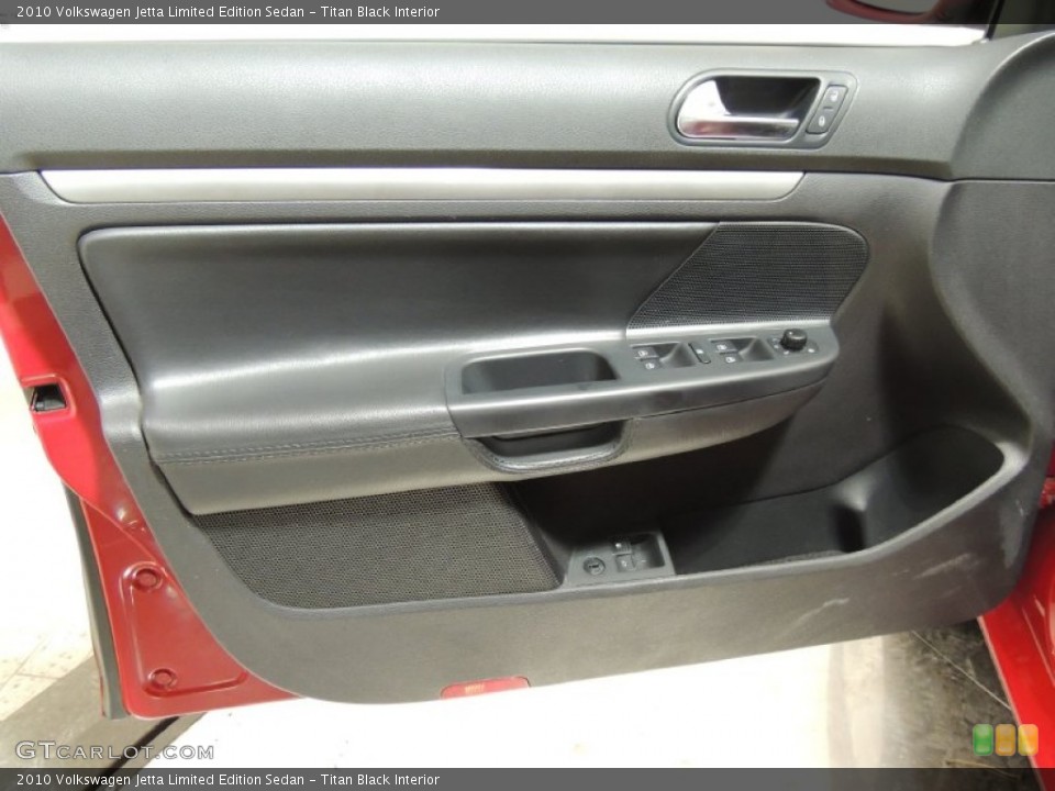 Titan Black Interior Door Panel for the 2010 Volkswagen Jetta Limited Edition Sedan #76716505