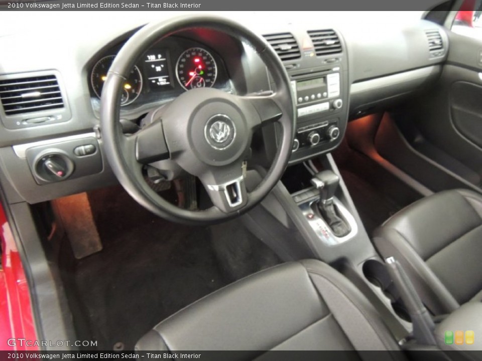 Titan Black Interior Photo for the 2010 Volkswagen Jetta Limited Edition Sedan #76716511