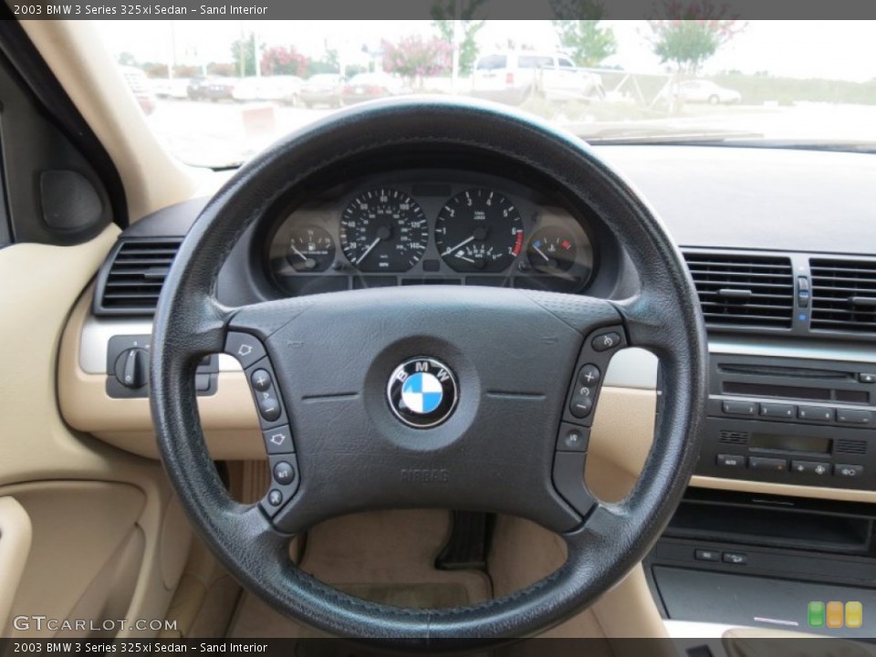 Sand Interior Steering Wheel for the 2003 BMW 3 Series 325xi Sedan #76716919