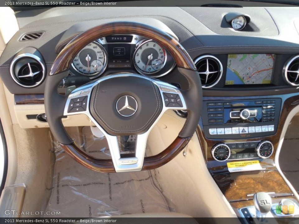 Beige/Brown Interior Dashboard for the 2013 Mercedes-Benz SL 550 Roadster #76717093