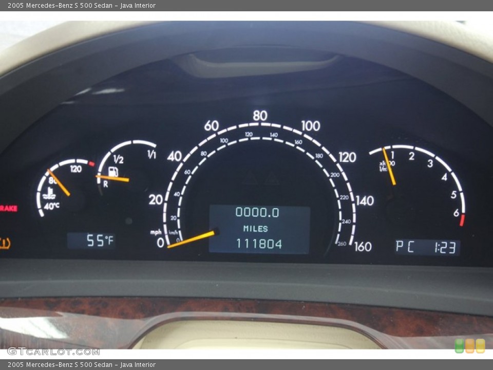 Java Interior Gauges for the 2005 Mercedes-Benz S 500 Sedan #76719565