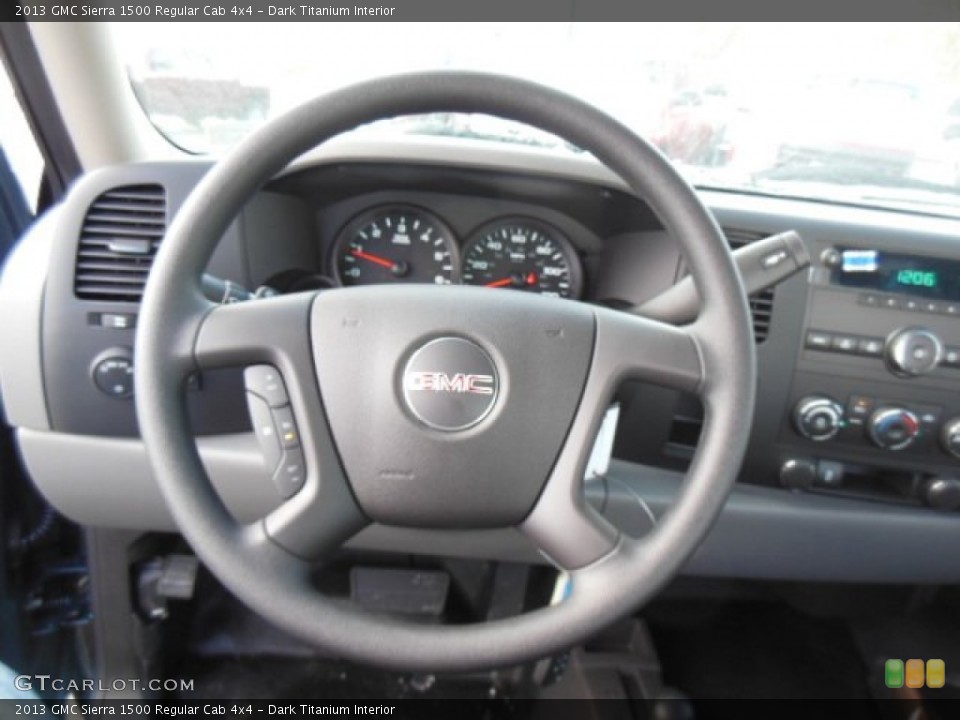 Dark Titanium Interior Steering Wheel for the 2013 GMC Sierra 1500 Regular Cab 4x4 #76720120