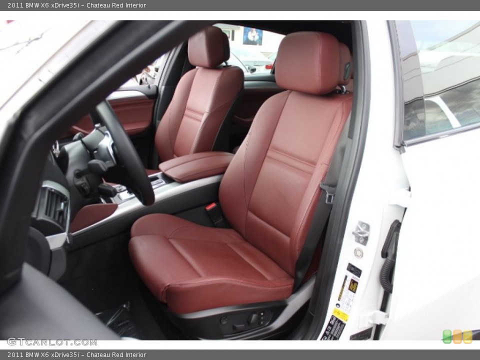 Chateau Red Interior Front Seat for the 2011 BMW X6 xDrive35i #76722265