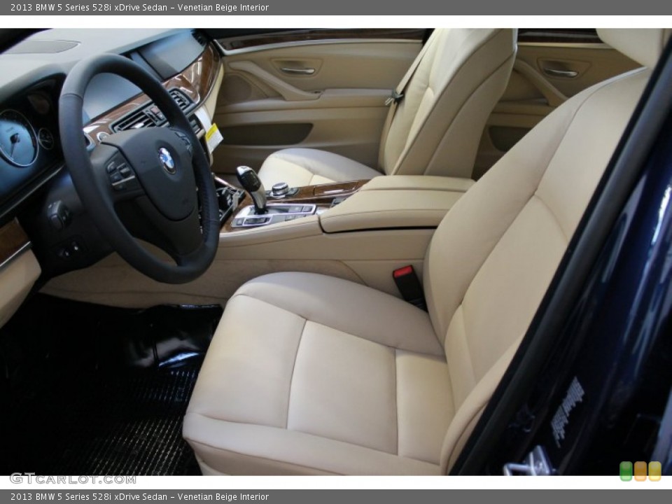 Venetian Beige Interior Front Seat for the 2013 BMW 5 Series 528i xDrive Sedan #76723547