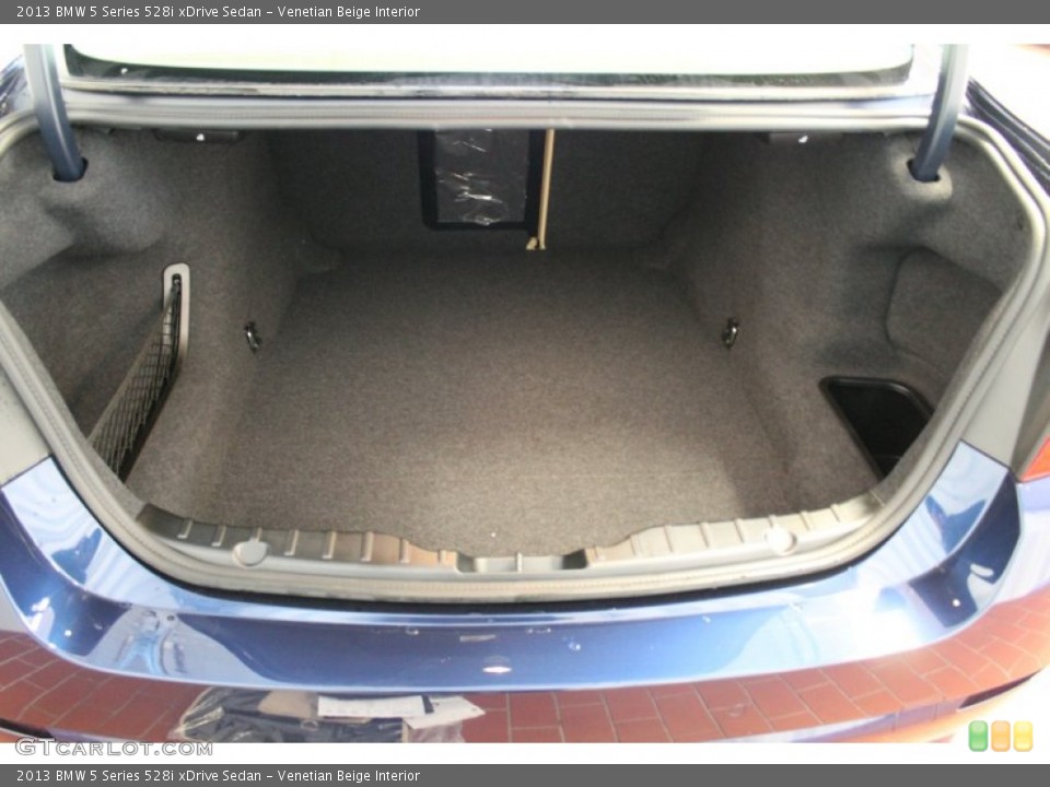 Venetian Beige Interior Trunk for the 2013 BMW 5 Series 528i xDrive Sedan #76723624