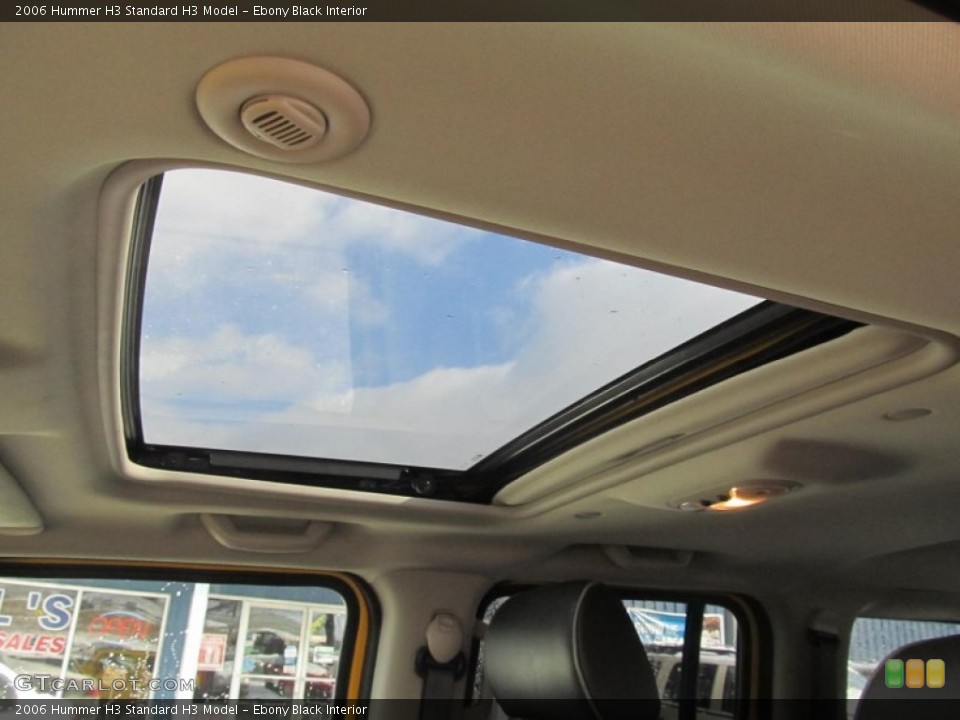 Ebony Black Interior Sunroof for the 2006 Hummer H3  #76724476
