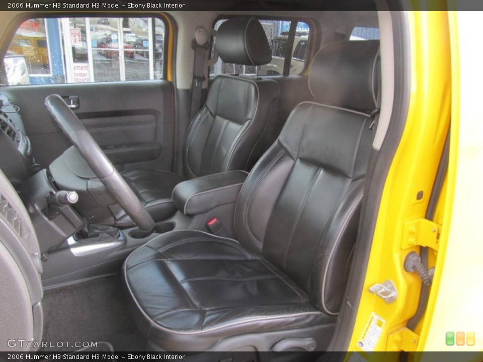 Ebony Black Interior Front Seat for the 2006 Hummer H3  #76724494