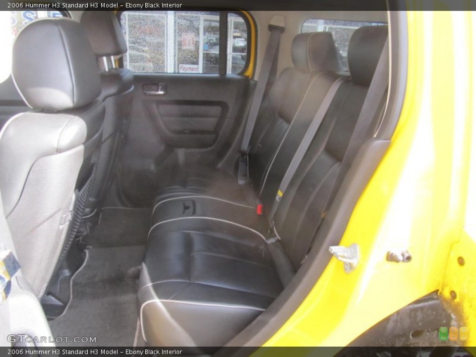Ebony Black Interior Rear Seat for the 2006 Hummer H3  #76724563