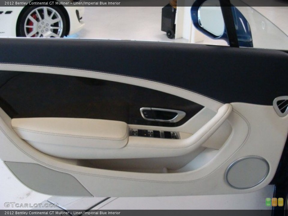 Linen/Imperial Blue Interior Door Panel for the 2012 Bentley Continental GT Mulliner #76726209