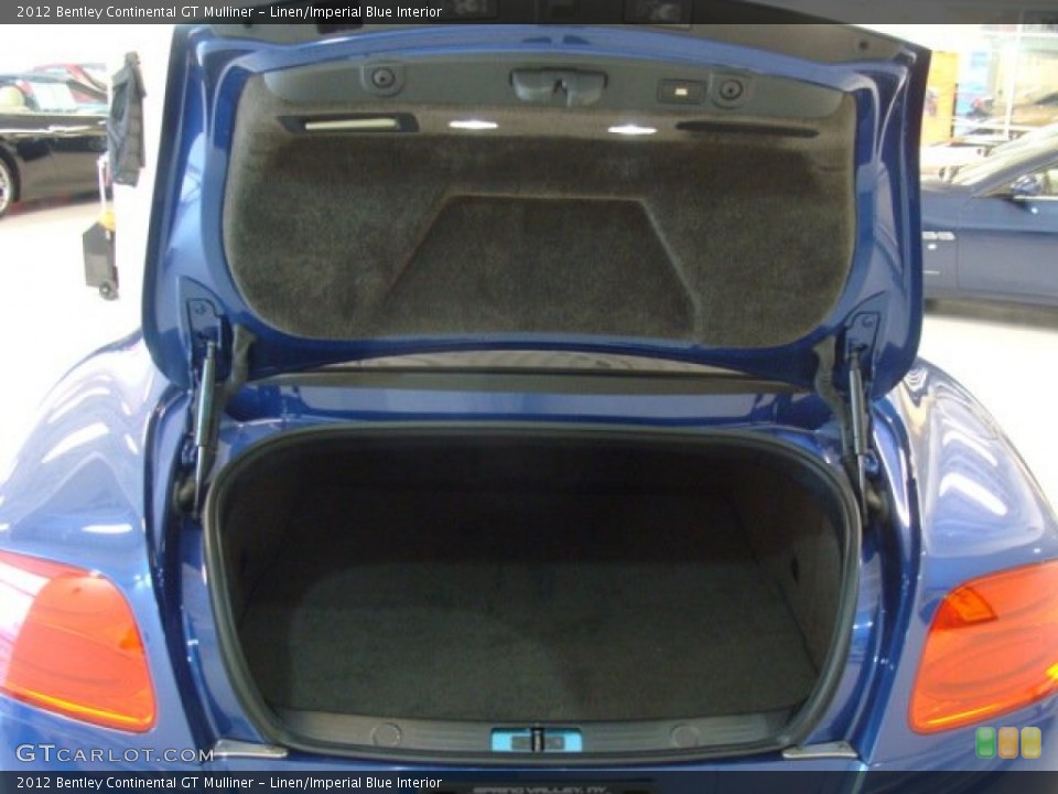 Linen/Imperial Blue Interior Trunk for the 2012 Bentley Continental GT Mulliner #76726559