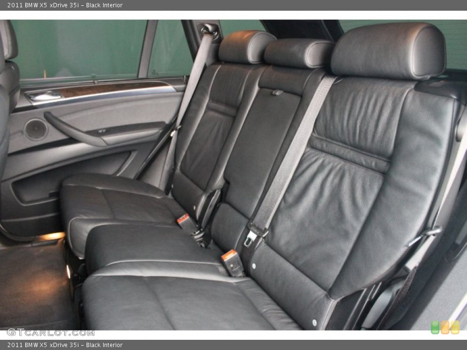 Black Interior Rear Seat for the 2011 BMW X5 xDrive 35i #76727155