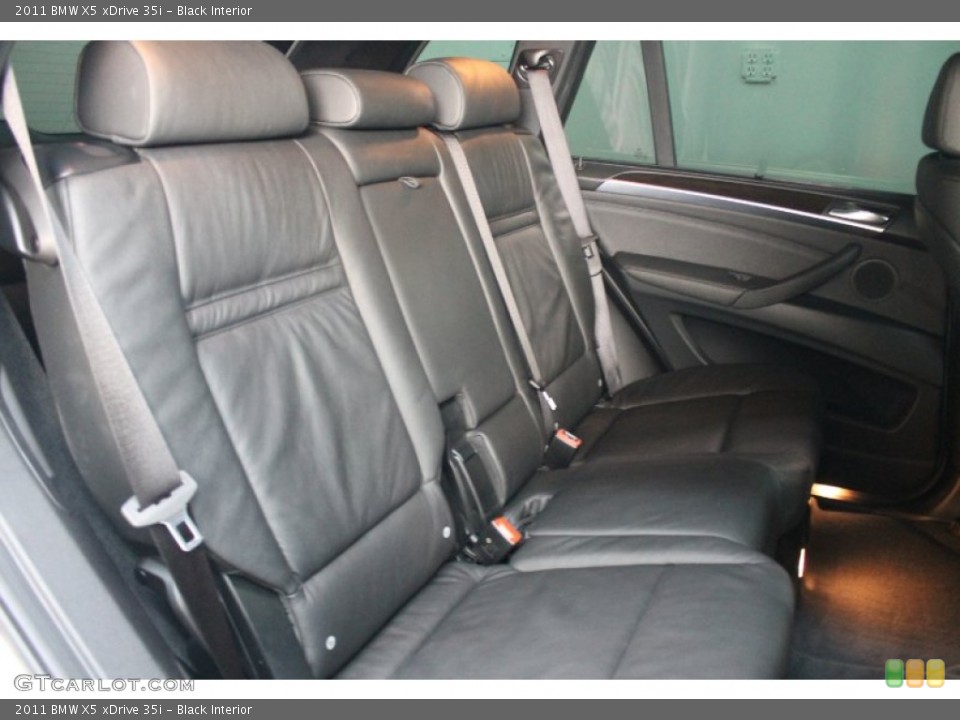 Black Interior Rear Seat for the 2011 BMW X5 xDrive 35i #76727158