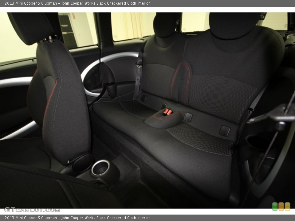 John Cooper Works Black Checkered Cloth Interior Rear Seat for the 2013 Mini Cooper S Clubman #76728784