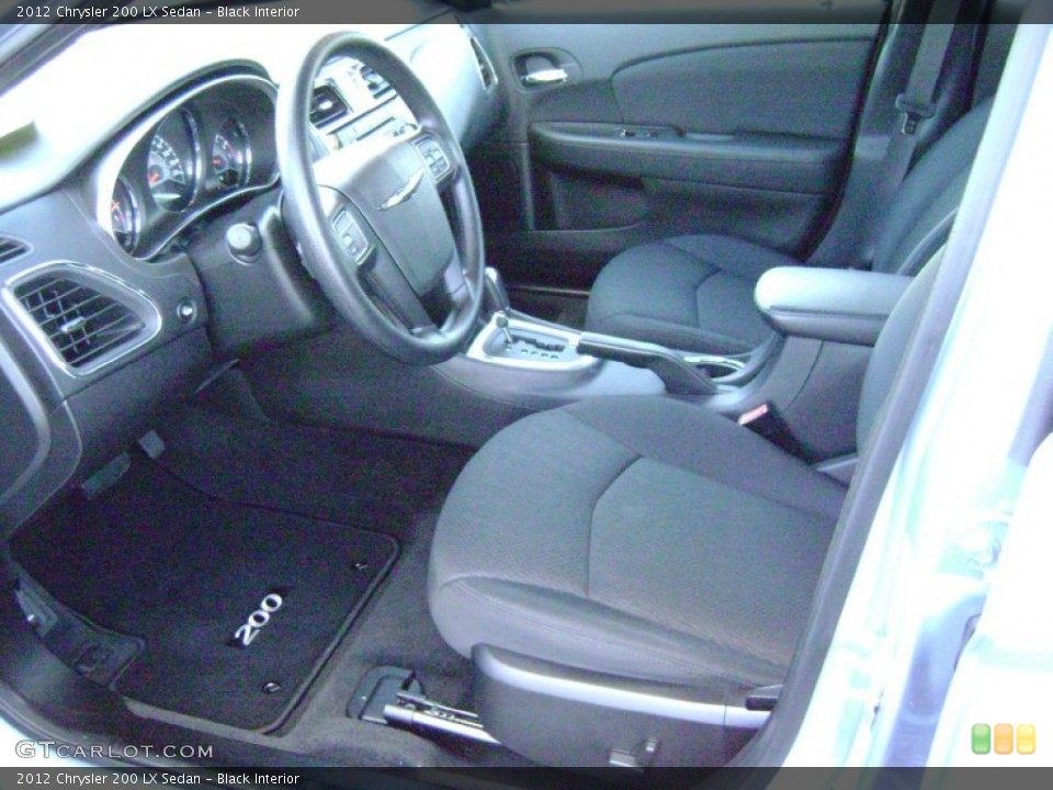 Black Interior Photo for the 2012 Chrysler 200 LX Sedan #76732282