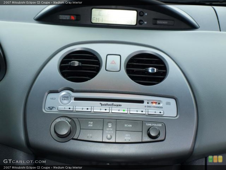 Medium Gray Interior Controls for the 2007 Mitsubishi Eclipse GS Coupe #76733239