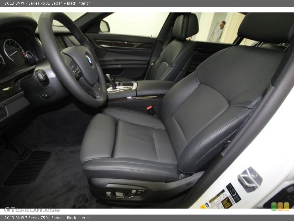 Black Interior Front Seat for the 2013 BMW 7 Series 750Li Sedan #76734094