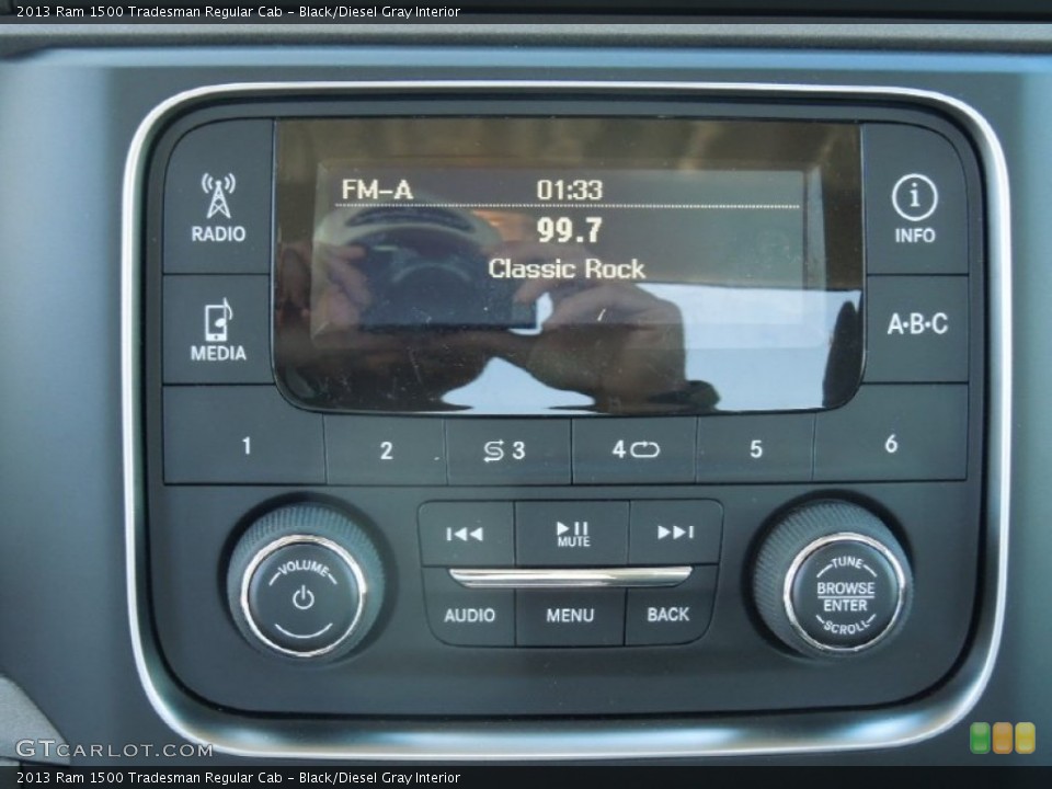 Black/Diesel Gray Interior Controls for the 2013 Ram 1500 Tradesman Regular Cab #76734826