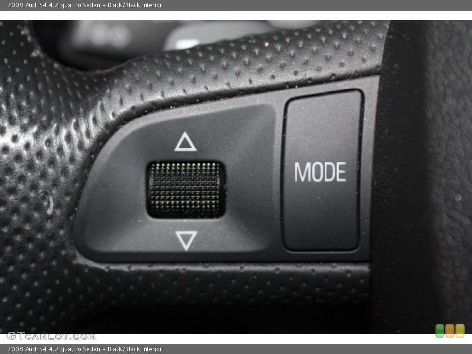 Black/Black Interior Controls for the 2008 Audi S4 4.2 quattro Sedan #76735700