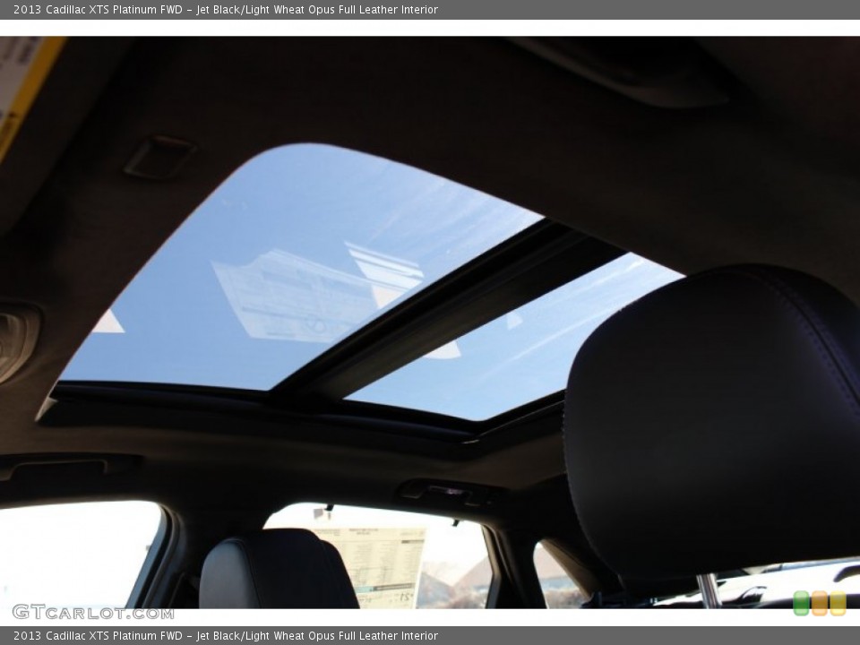 Jet Black/Light Wheat Opus Full Leather Interior Sunroof for the 2013 Cadillac XTS Platinum FWD #76737821