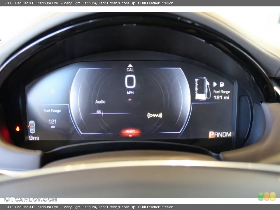 Very Light Platinum/Dark Urban/Cocoa Opus Full Leather Interior Gauges for the 2013 Cadillac XTS Platinum FWD #76737899