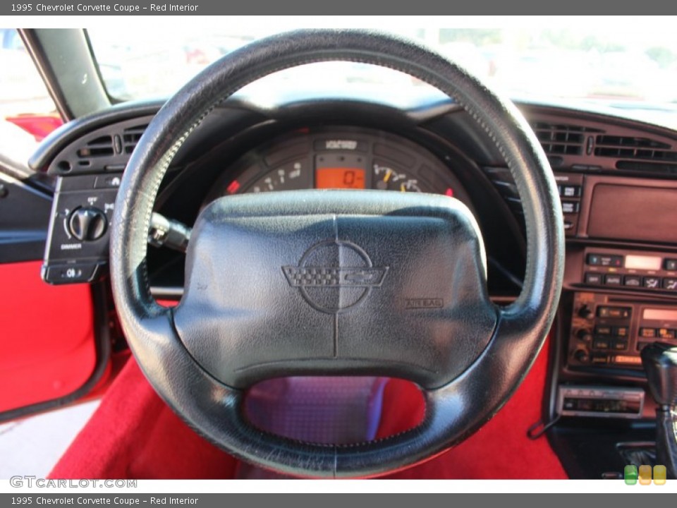 Red Interior Steering Wheel for the 1995 Chevrolet Corvette Coupe #76738142