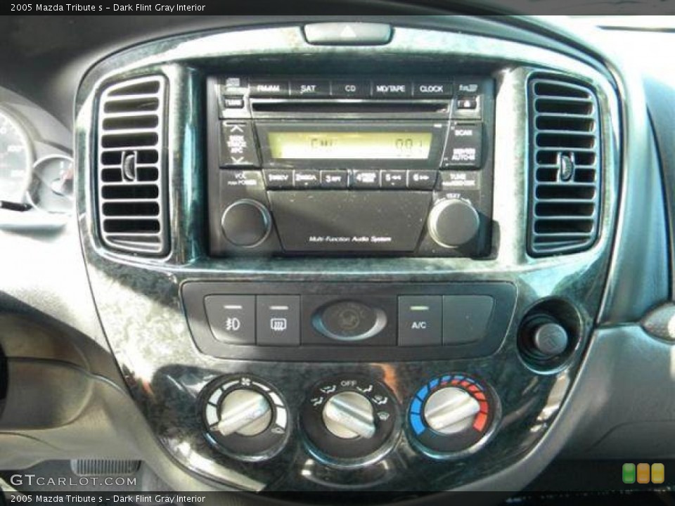 Dark Flint Gray Interior Controls for the 2005 Mazda Tribute s #76742444